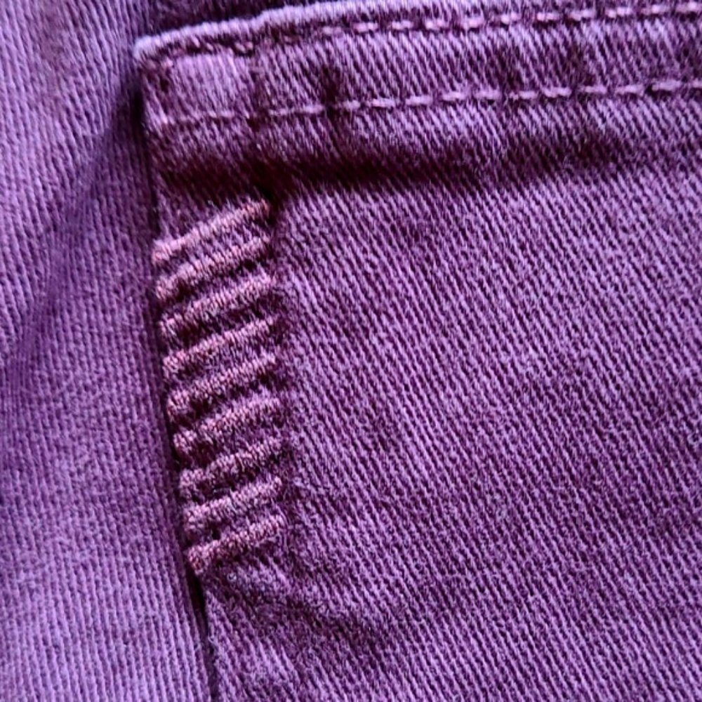 PAIGE Verdugo Ankle Vamp Red Skinny Jeans Size 26 - Picture 6 of 8